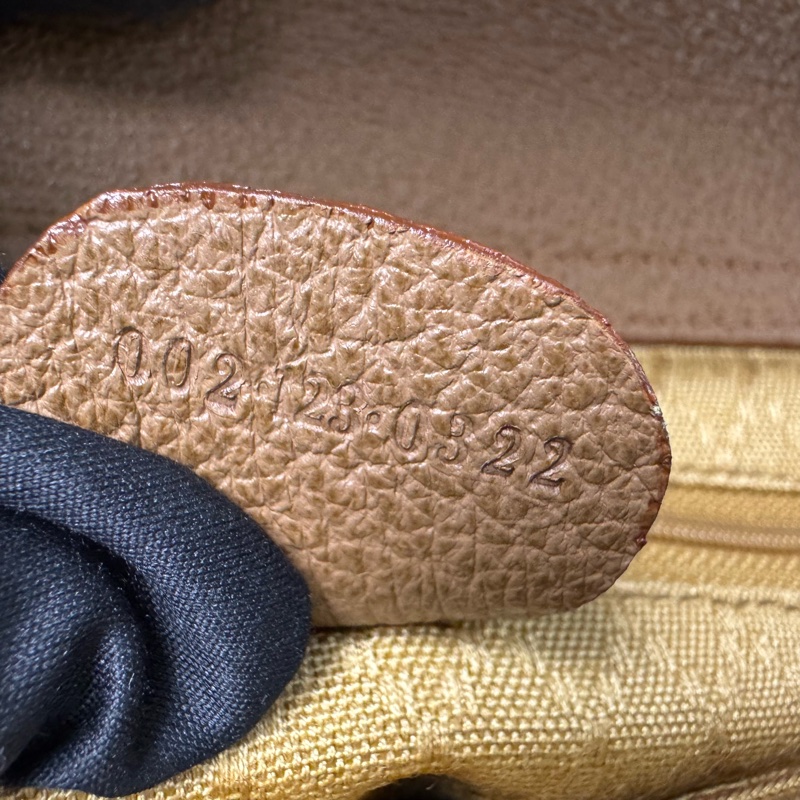 Gucci 竹節麂皮手提包-19