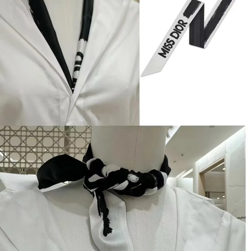 DIOR Miss Dior絲巾 - 黑-1