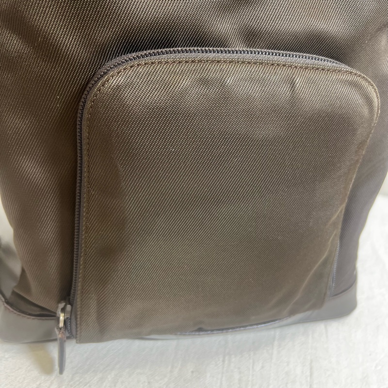 Gucci 竹節帆布單帶後背包-9