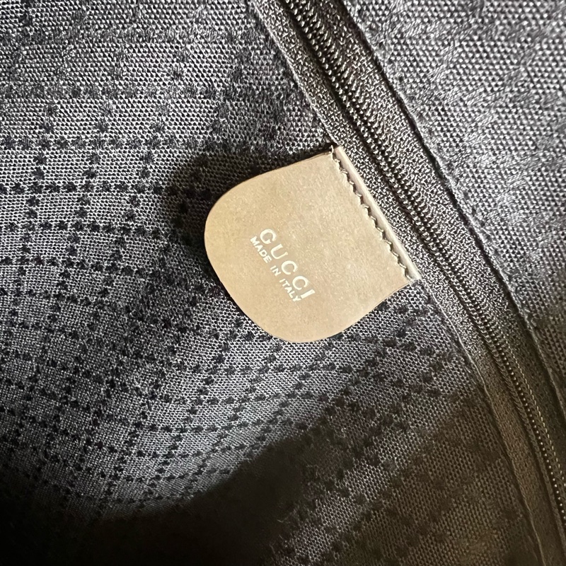 Gucci 竹節帆布單帶後背包-22