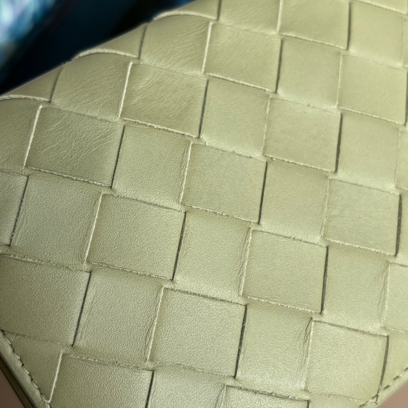 ::BOTTEGA VENETA:: BV 經典編織灰綠色牛皮對開長夾-20