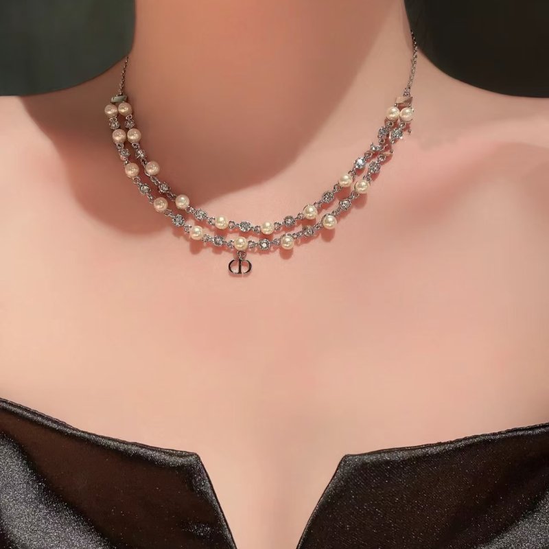 DIOR Petit CD Treasure珍珠頸鍊-1