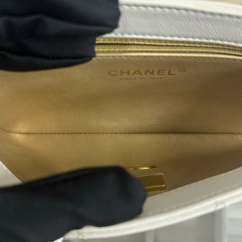 Chanel 22s Flap白金水鑽 logo-16
