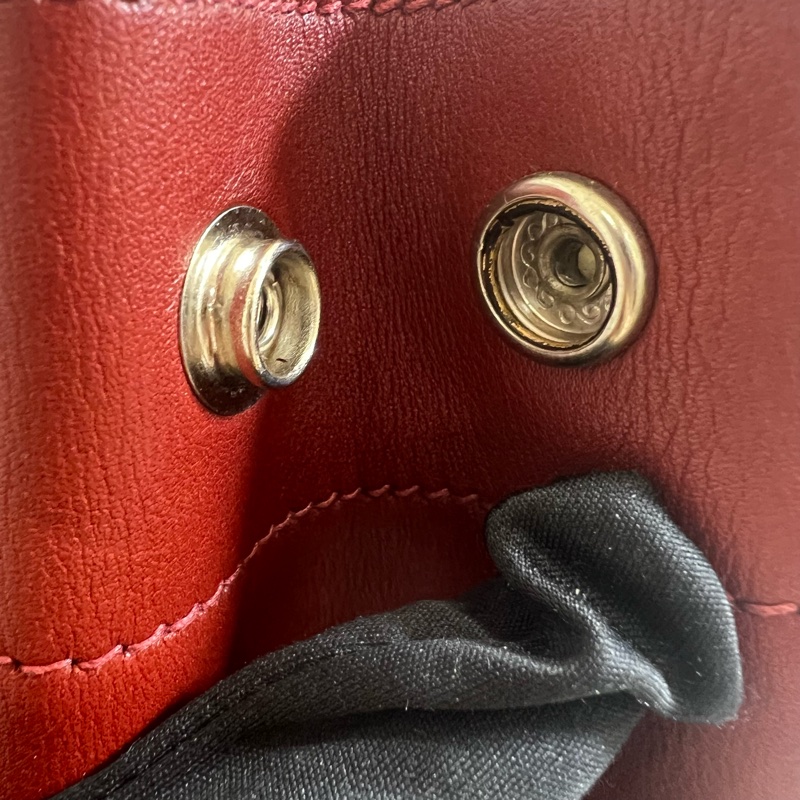 Hermès 皮革帆布手提包-16