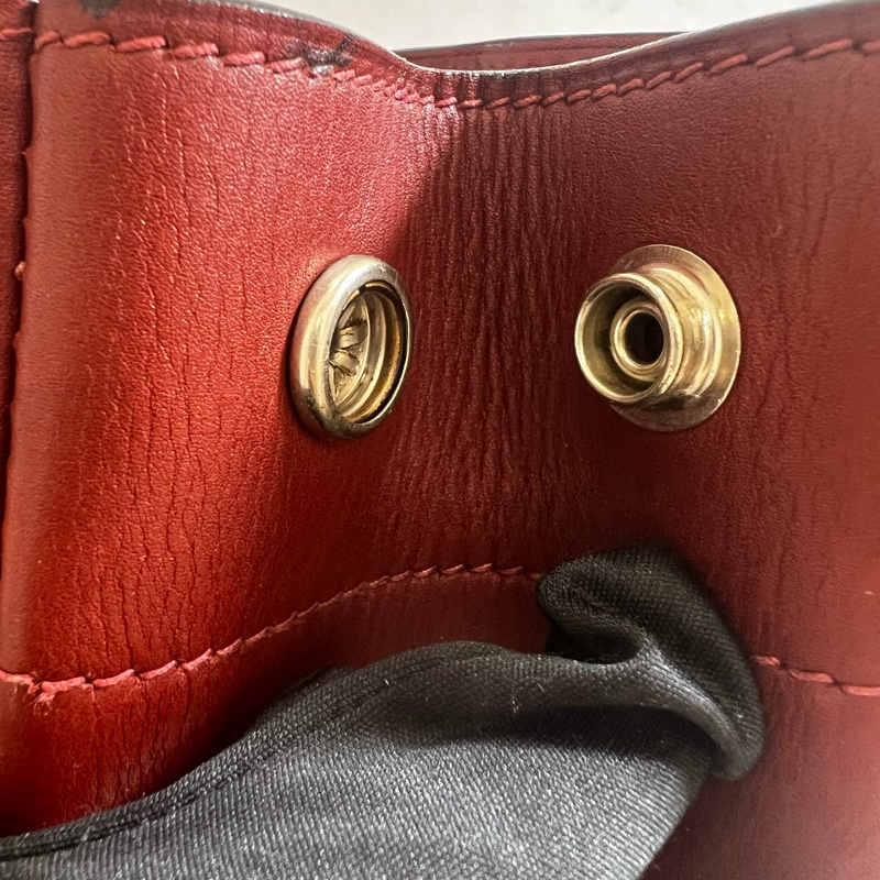 Hermès 皮革帆布手提包-19