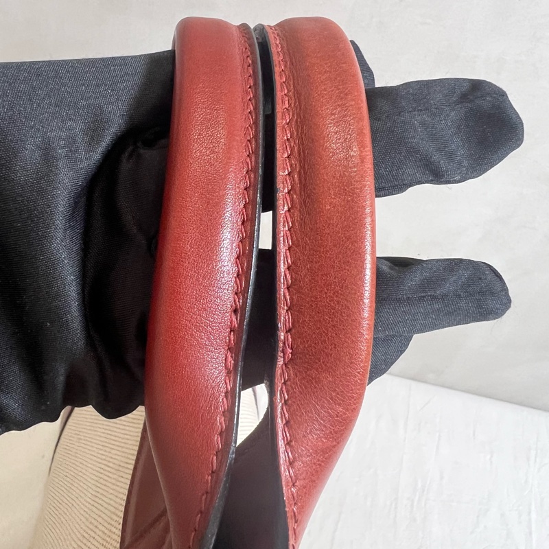 Hermès 皮革帆布手提包-20