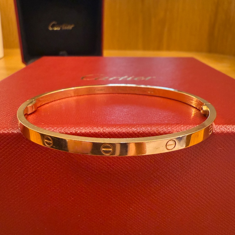 Cartier LOVE 18K玫瑰金/ Size18-0