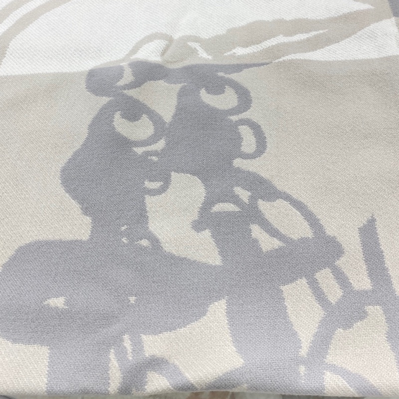 Hermes 愛馬仕盛裝馬鞍羊毛毯135×170cm 閒置未使用-3