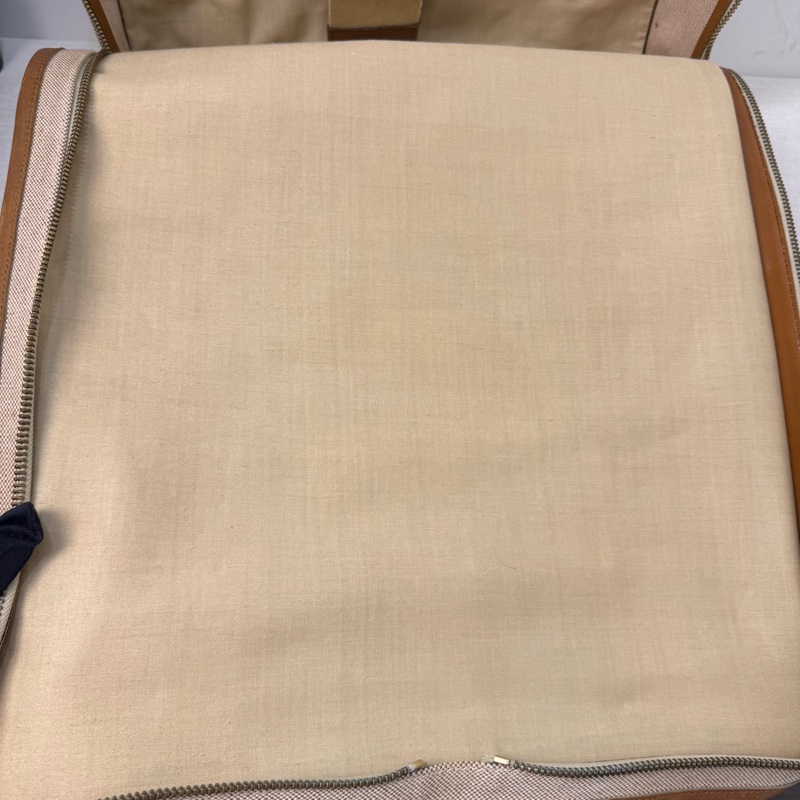 Hermès 稀有款帆布鞋袋-10