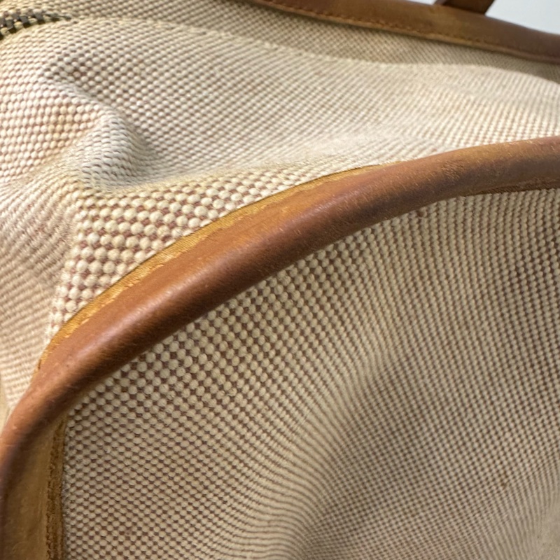 Hermès 稀有款帆布鞋袋-17