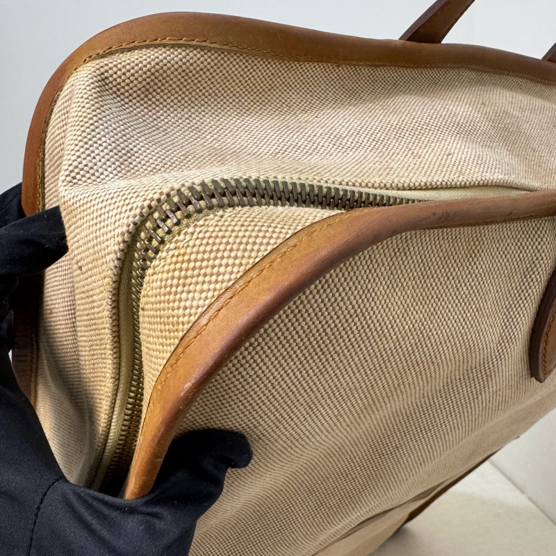 Hermès 稀有款帆布鞋袋-20