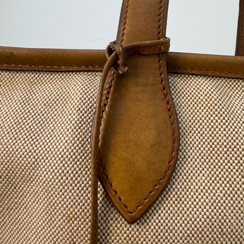 Hermès 稀有款帆布鞋袋-22