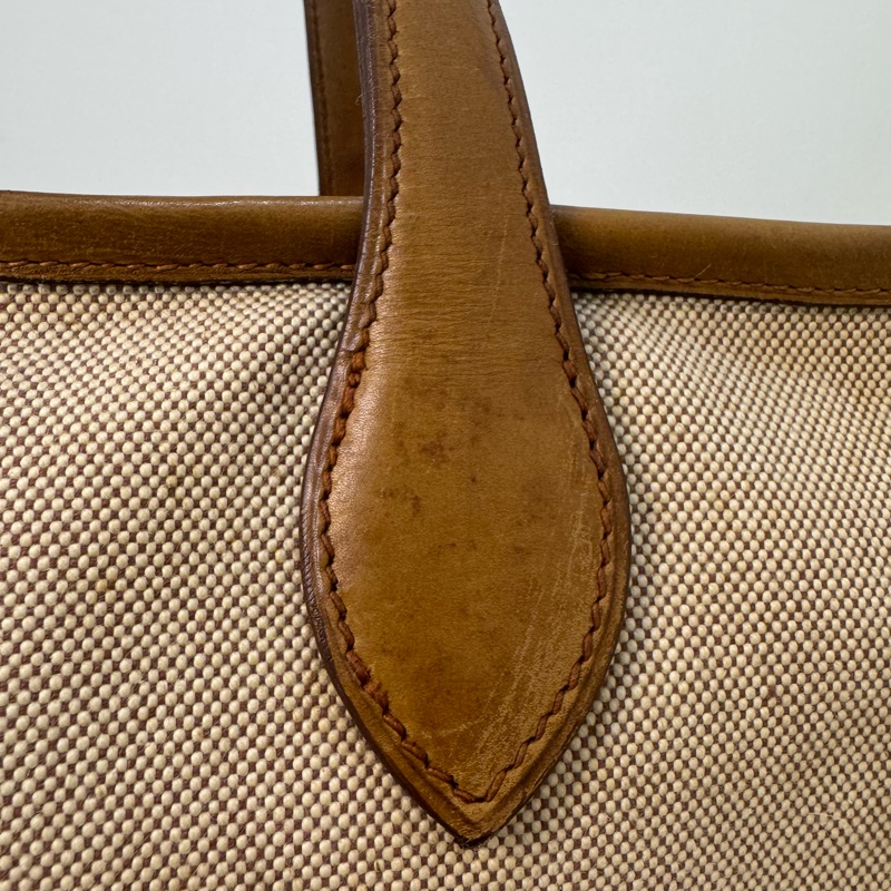 Hermès 稀有款帆布鞋袋-23