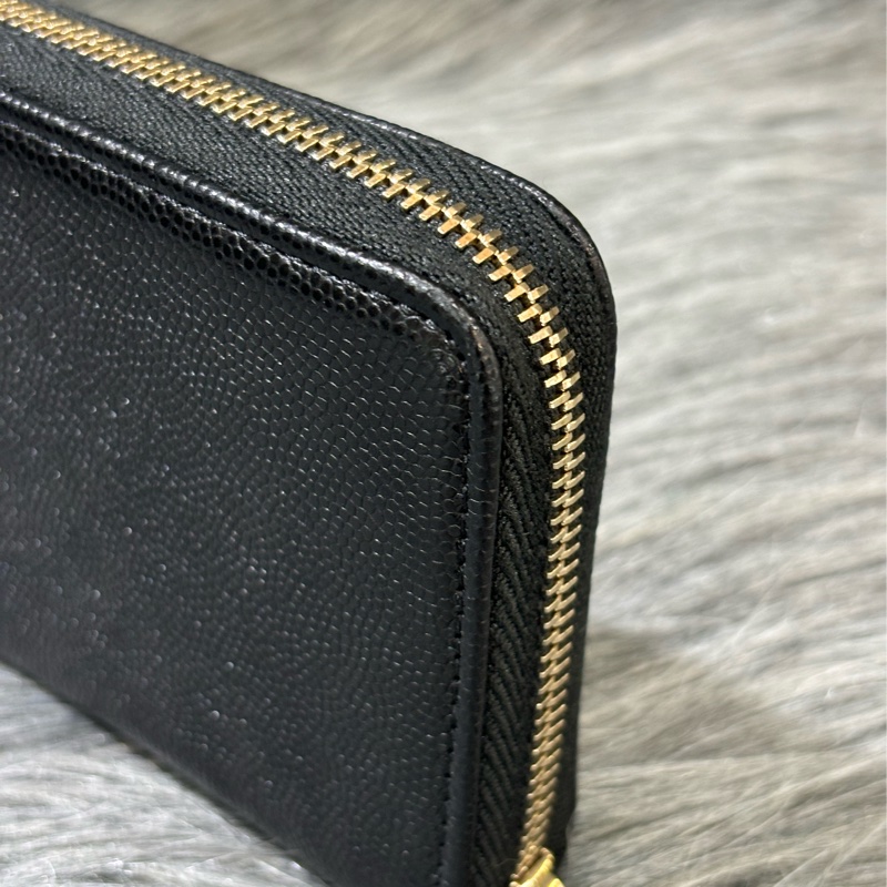 CHANEL AP4658 雙C LOGO 黑色荔枝皮 零錢包 短夾 皮夾 錢包 信用卡包 卡夾-5