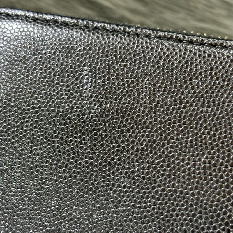 CHANEL AP4658 雙C LOGO 黑色荔枝皮 零錢包 短夾 皮夾 錢包 信用卡包 卡夾-7