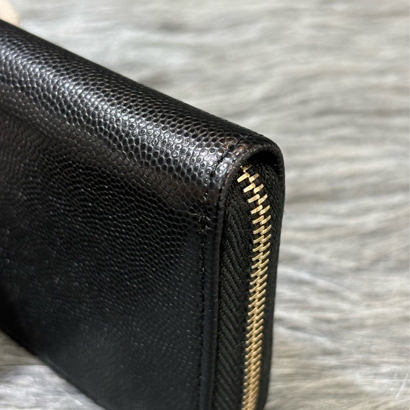 CHANEL AP4658 雙C LOGO 黑色荔枝皮 零錢包 短夾 皮夾 錢包 信用卡包 卡夾-14