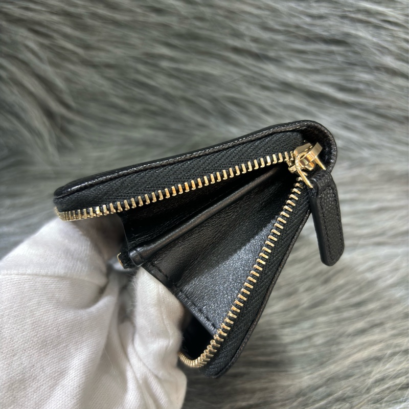 CHANEL AP4658 雙C LOGO 黑色荔枝皮 零錢包 短夾 皮夾 錢包 信用卡包 卡夾-22