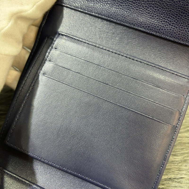 CHANEL AP0231 COCO 閃電紫色荔枝皮金釦 零錢包 短夾 皮夾 錢包 信用夾-15