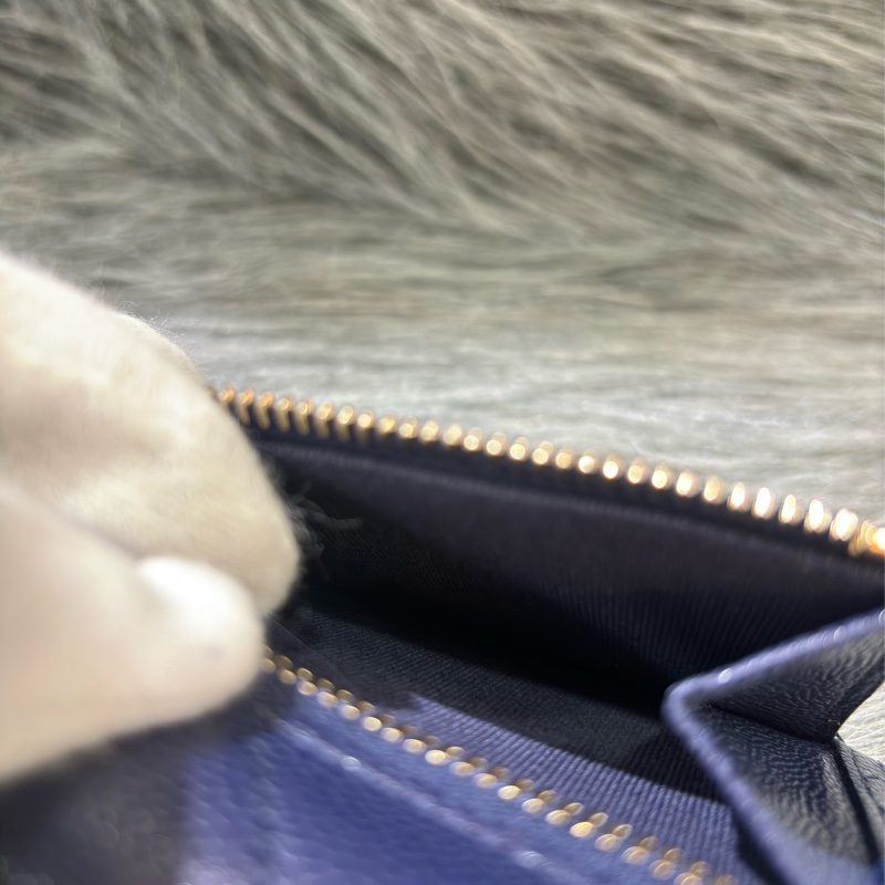 CHANEL AP0231 COCO 閃電紫色荔枝皮金釦 零錢包 短夾 皮夾 錢包 信用夾-22