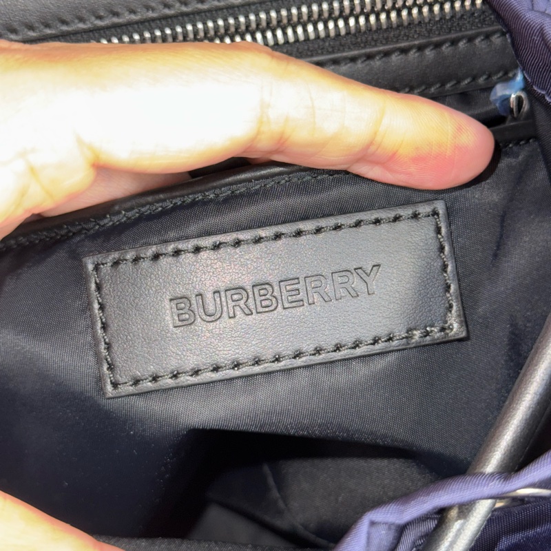 BURBERRY 深藍The Rucksack尼龍束口後背包🩶優質品況-19