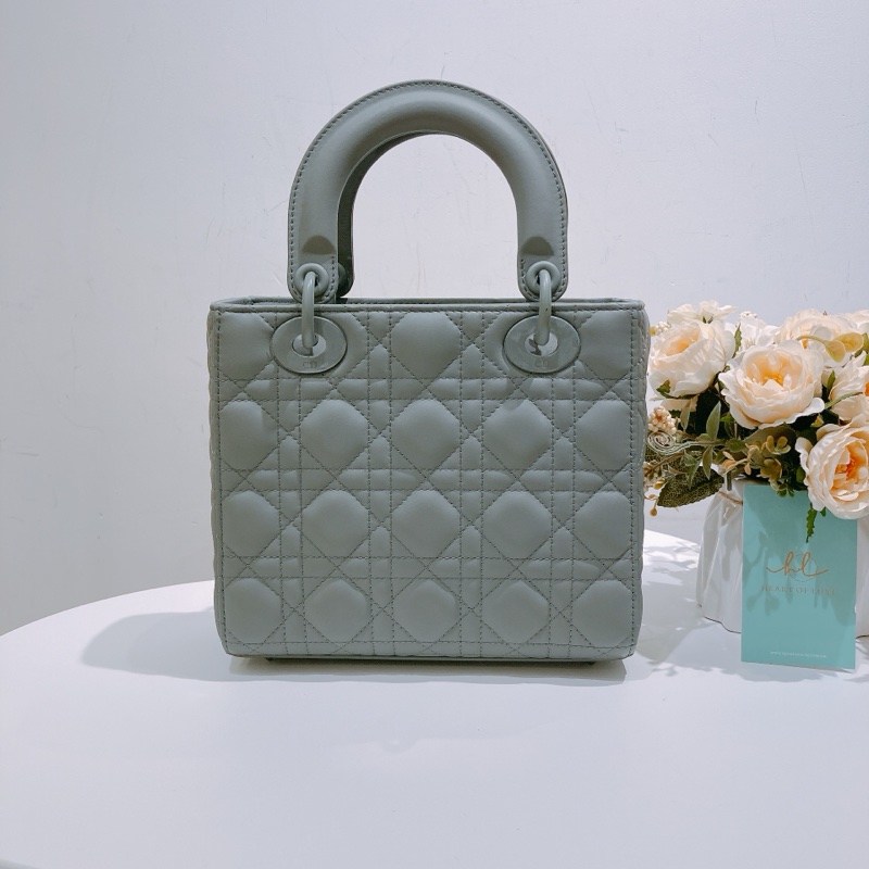 TW4396 Christian Dior 迪奧 黛妃包 小號 灰色My ABC Dior Small Grey Ultra Matte Lambskin-1