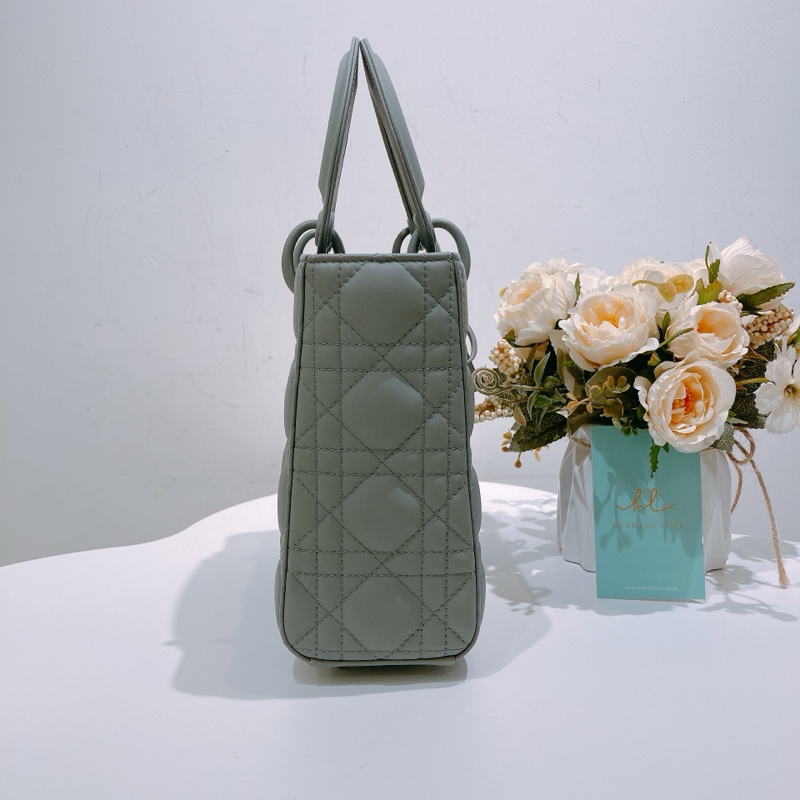 TW4396 Christian Dior 迪奧 黛妃包 小號 灰色My ABC Dior Small Grey Ultra Matte Lambskin-2