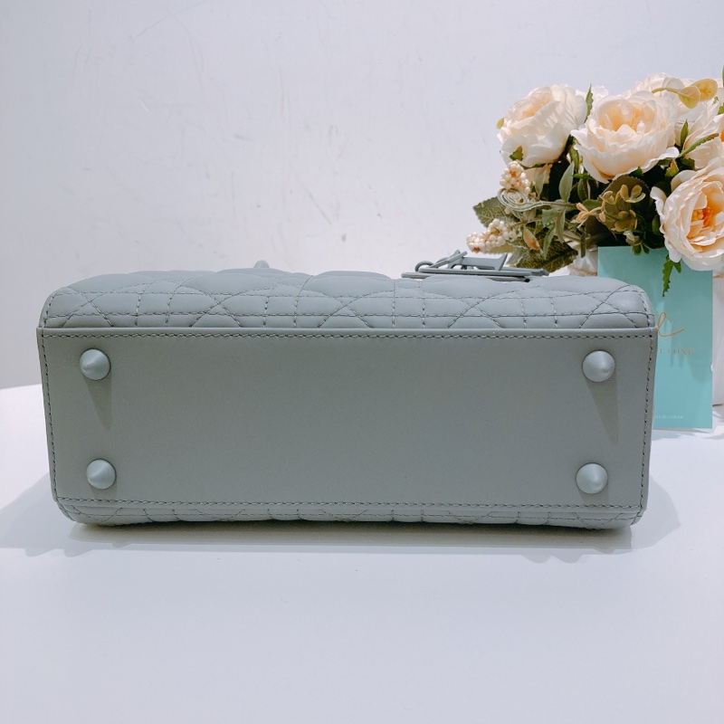 TW4396 Christian Dior 迪奧 黛妃包 小號 灰色My ABC Dior Small Grey Ultra Matte Lambskin-4