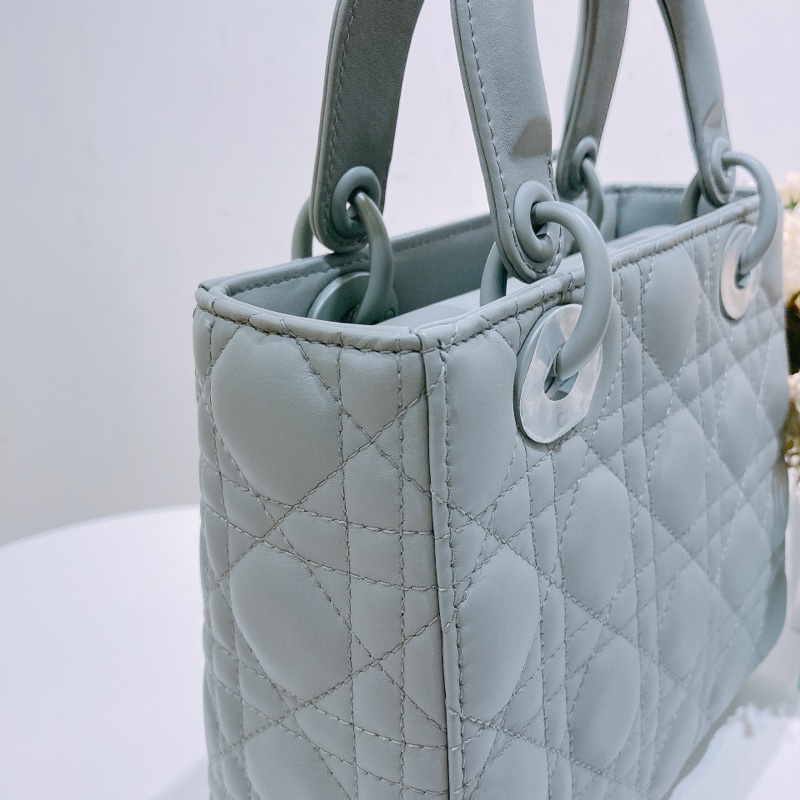 TW4396 Christian Dior 迪奧 黛妃包 小號 灰色My ABC Dior Small Grey Ultra Matte Lambskin-10