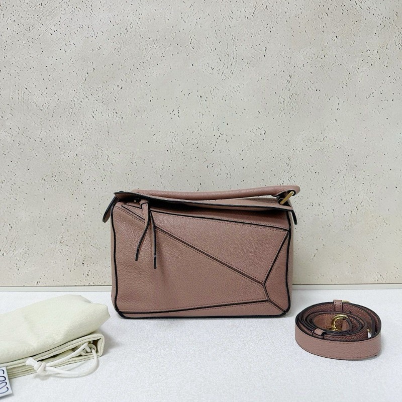 Loewe puzzle small 小號乾枯玫瑰色-6