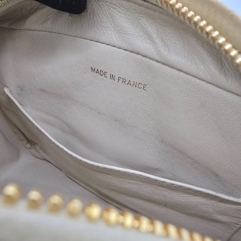 【中古美品♥️1992 年】CHANEL 香奈兒 VINTAGE 奶油黃 羊皮 Au750鍍金鏈條 相機包-11