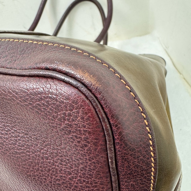Hermès 花園派對皮革手提包-23