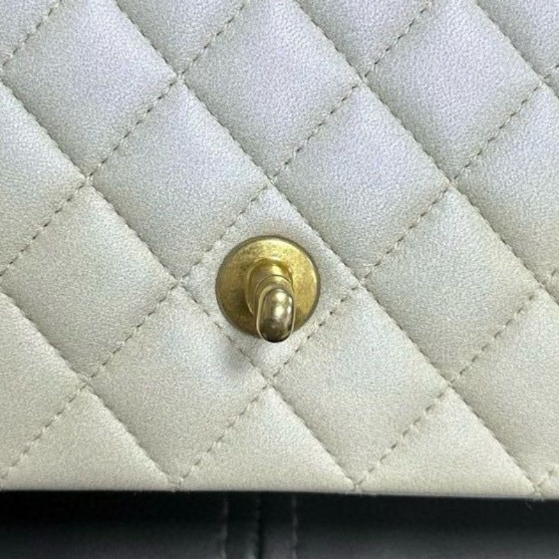 Chanel 21S白金幻彩羊皮手柄款mini cf-23