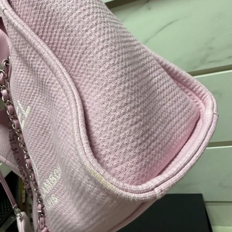 Chanel Deauville Pink Tote-8