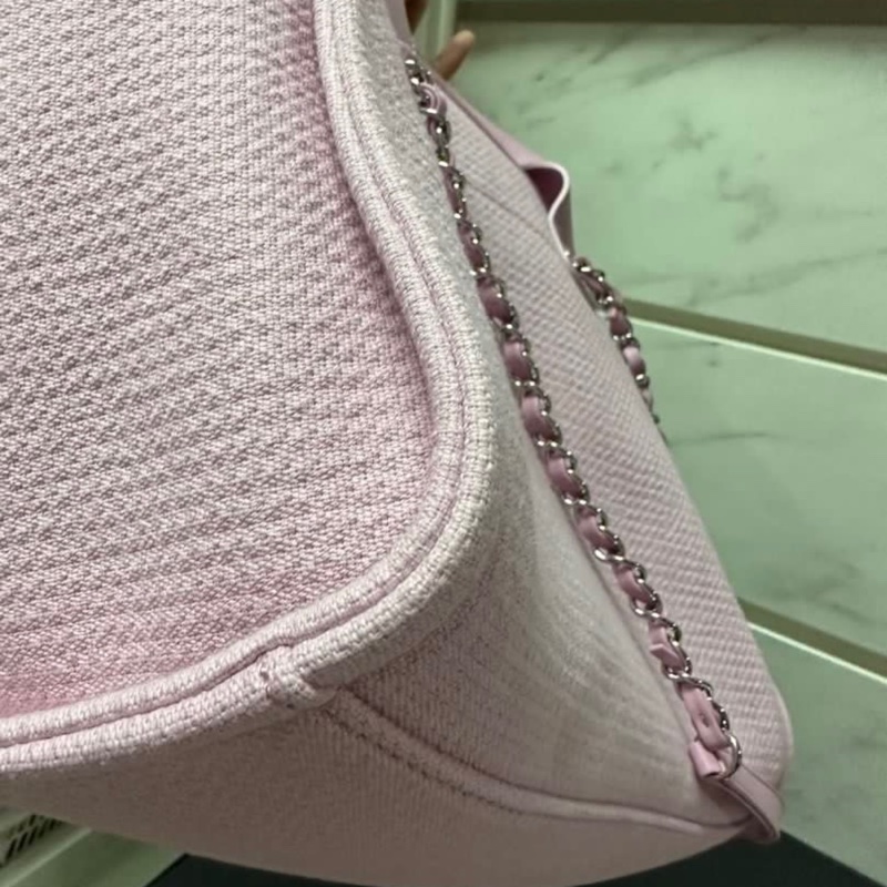 Chanel Deauville Pink Tote-17