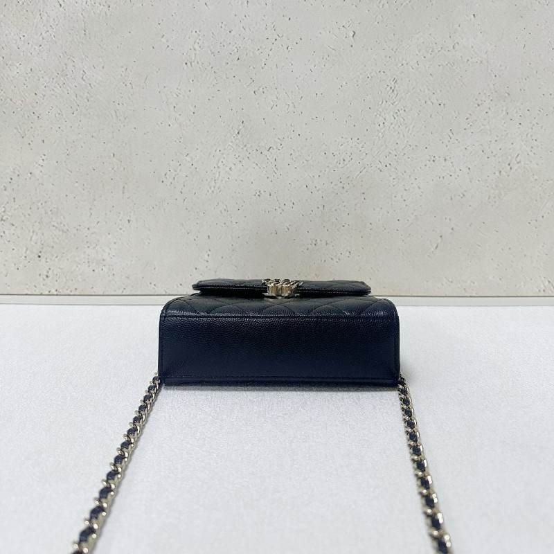 Chanel 23P medium kelly
黑金荔枝皮手提鏈條包-7