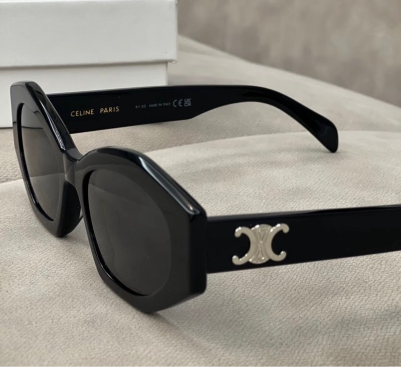 CELINE 賽琳 Lisa 同款 凱旋門logo 太陽眼鏡 男女同款 黑色-0