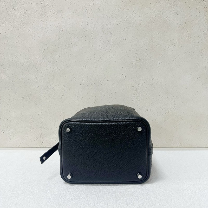 Hermes黑銀picotin 18-3