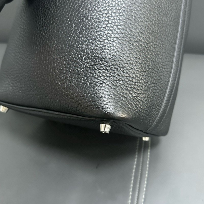 Hermes黑銀picotin 18-11