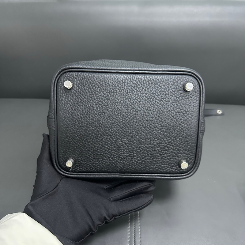 Hermes黑銀picotin 18-5