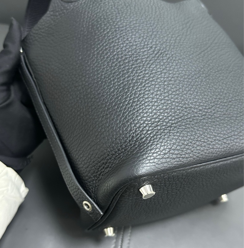 Hermes黑銀picotin 18-8