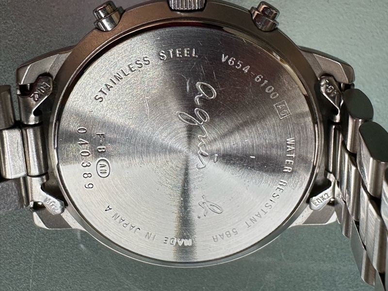 Agnes b. 三眼計時器 石英女錶/原裝精鋼錶帶甚美*高價好錶*佳品-9