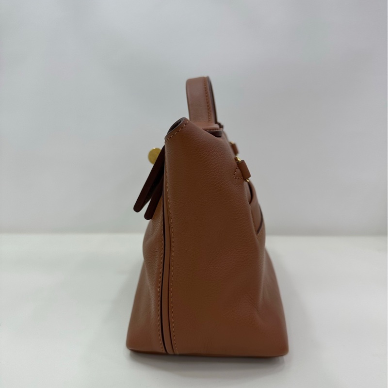 Hermes 愛馬仕 2424 mini 金棕金扣 u刻-3