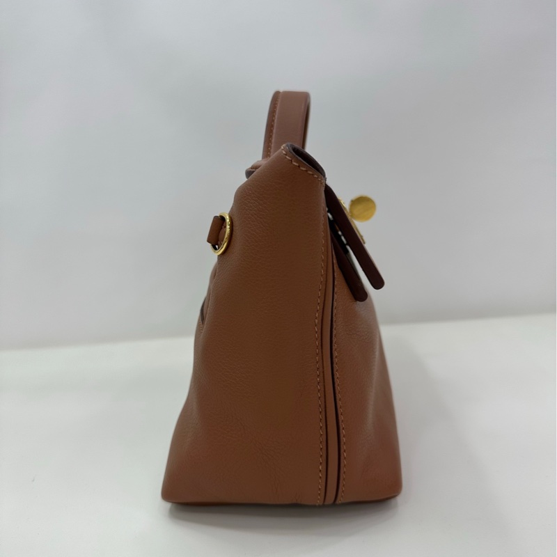 Hermes 愛馬仕 2424 mini 金棕金扣 u刻-4