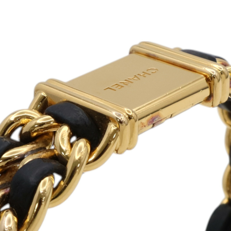 黑色 錶盤 皮革鍊帶 Premiere S 腕錶【CHANEL 香奈兒】 H0001-10