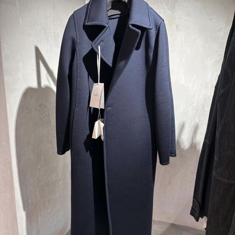 促銷品 Max Mara 藏青色 長款大衣-0