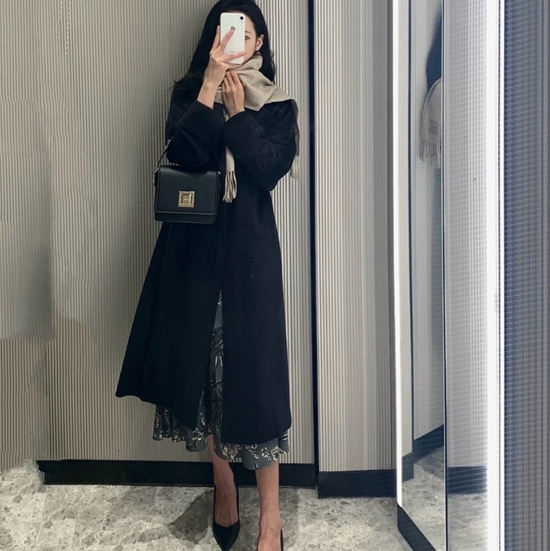 促銷品 Max Mara 藏青色 長款大衣-3