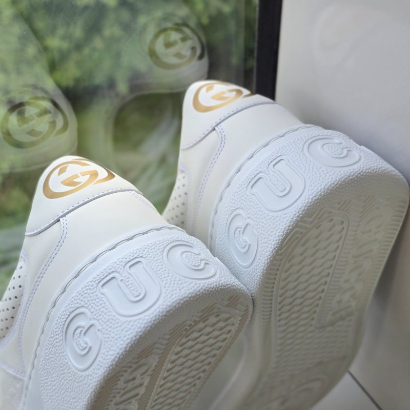 【近新♥️未使用】GUCCI 古馳 經典花紋 GG 白色 復古 運動 休閒鞋｜IT39 JP 26.5cm-6