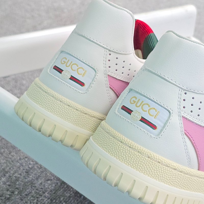 【近新♥️未使用】GUCCI 古馳 🍓草莓牛奶 皮革 運動 復古 休閒鞋 ｜ IT36 JP23cm｜-8