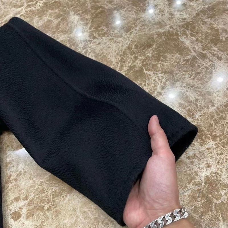 促銷品 Max Mara -Lilia 100%羊絨 水波紋大衣 黑色-2