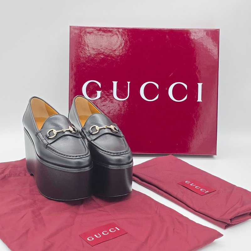 【近新♥️未使用】GUCCI 古馳 經典 馬銜扣 黑色牛皮 莫卡辛 樂福鞋｜IT36.5 JP 23cm｜專櫃 38,000-0